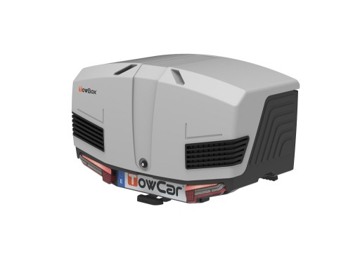 Багажник чемодан коробка для крюк Towbox V3 серый серебристый