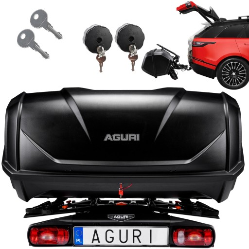 Багажная стойка Aguri Active Bike 2 BOX, багажная стойка для крюка, черный 340L