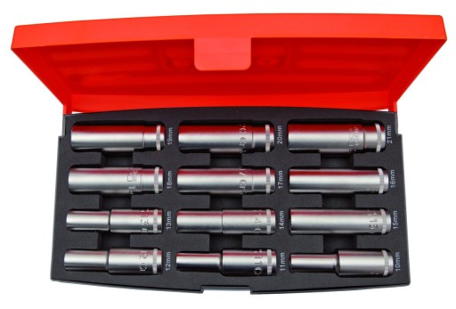 Набір торцевих головок Bahco BHS1612L глибоких 1/2'', 12