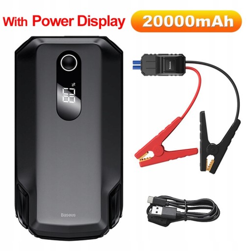 Автомобильный аккумулятор Baseus Jump Starter Power Bank 20000 мАч