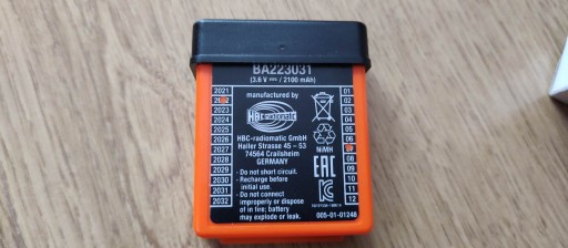 BA223031 - Аккумулятор HBC Radiomatic BA223031 3.6 VDC 2100mah