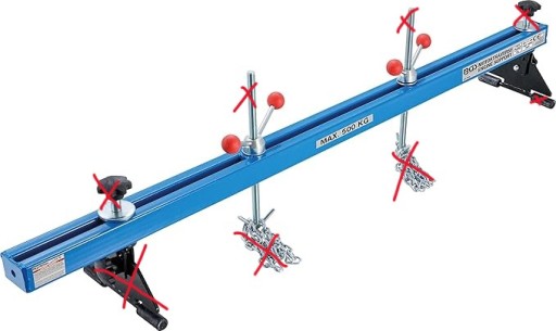 Балка підвіски двигуна XL 750 - 1450 мм 500 кг