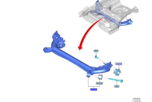 2357910 - Задня підвіска 2017 року