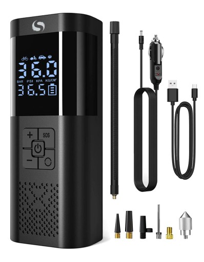 Беспроводной электрический велосипедный насос, автомобильный компрессор, внешний аккумулятор