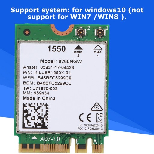 Беспроводная сетевая карта для KILLER 1550AC для