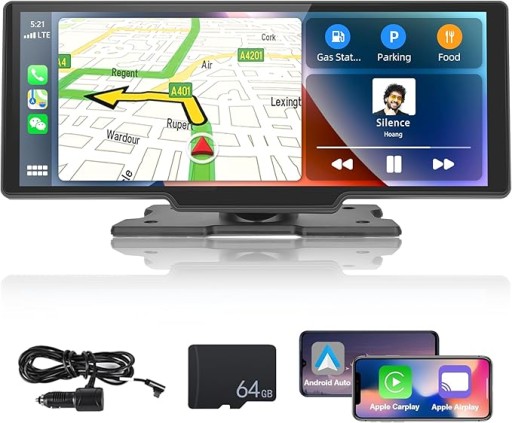 Бездротова автомобільна радіостанція Carplay/Android із сенсорним екраном 10.26