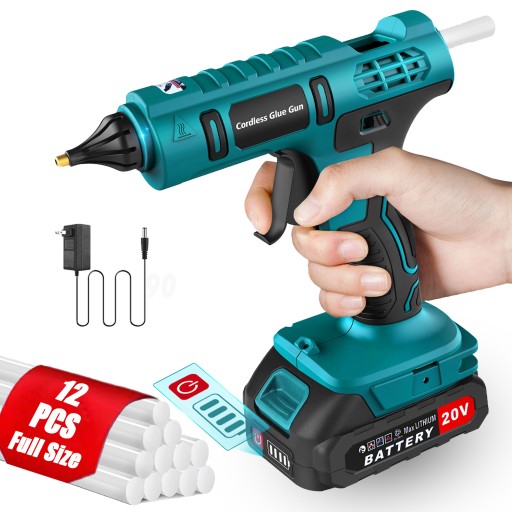 Бездротовий Гарячий пістолет з акумулятором 2.0 Ah та зарядним пристроєм