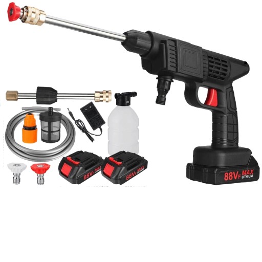 Бездротовий водяний пістолет для миття автомобілів 88 В для літієвої батареї