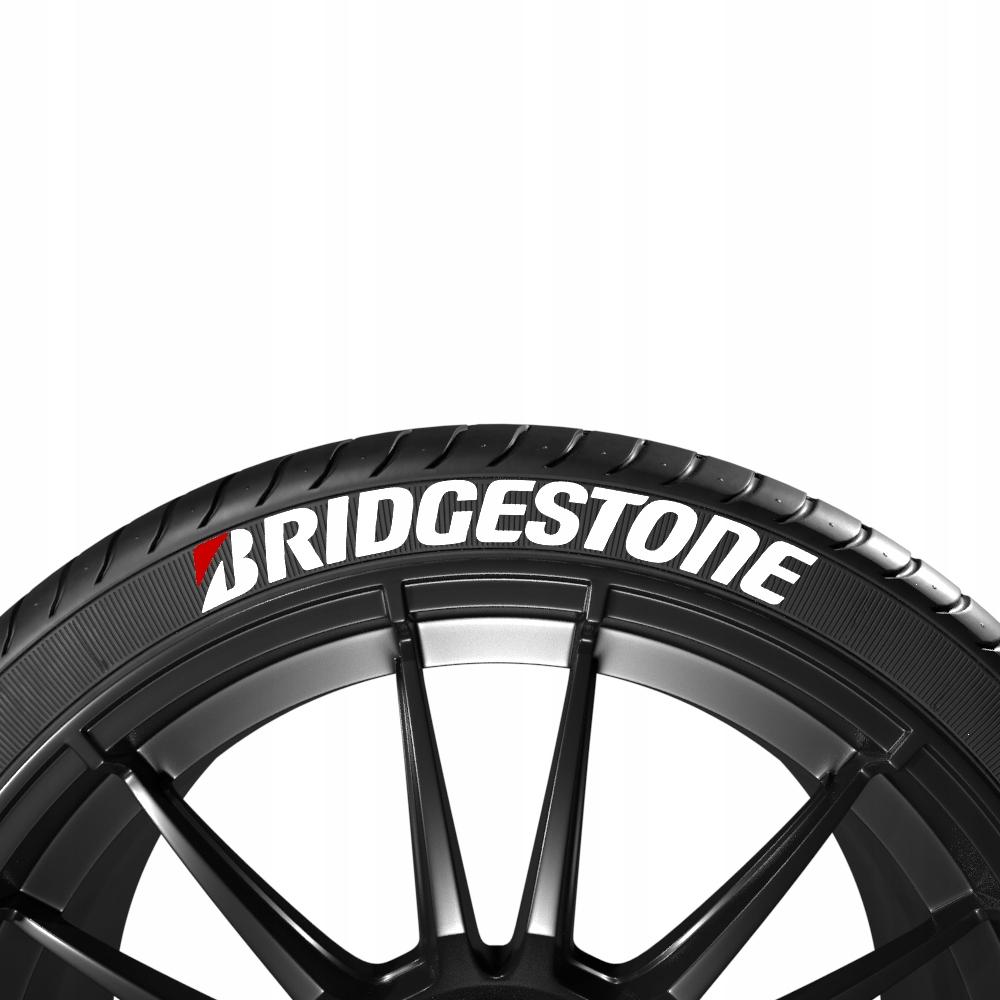 White inscriptions for tires BRIDGESTONE + логотип (4 шт.)