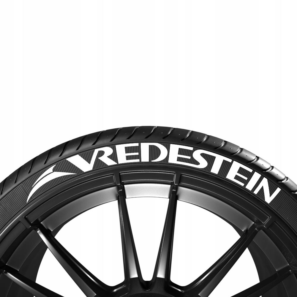 White inscriptions on VREDESTEIN tires (8 pcs.)