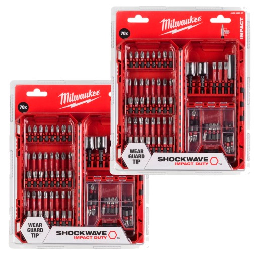 Ударні насадки 70 шт. Very Durable MILWAUKEE + магнітний тримач НАБІР 2 шт.