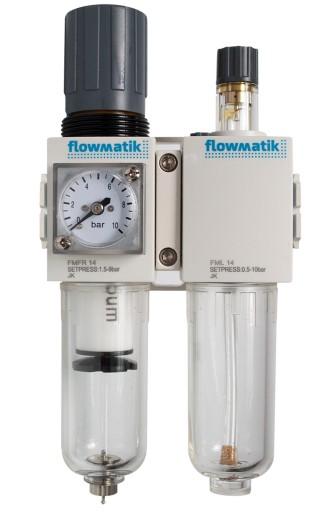 Блок FR+L G1/4, 1,5–9 бар, 5 мкм FMB14