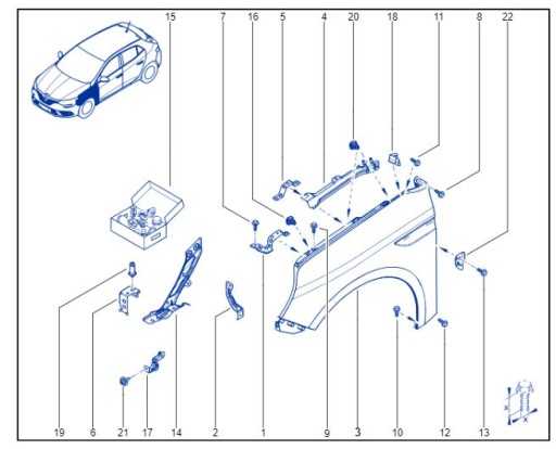 631010714R - Крило переднє ліве RENAULT MEGANE IV 4 нове о.е