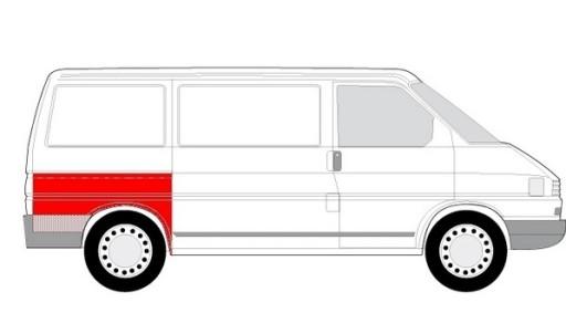 6504-03-9558592K - Крыло заднее правое VW Transporter T4 1990-