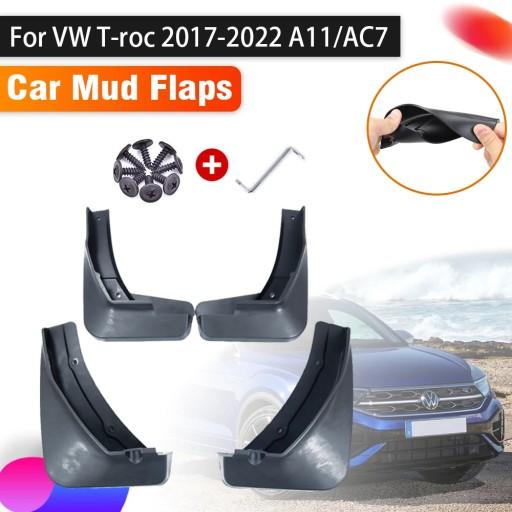 8718405020906 - Брызговики для VW Volkswagen TRoc 2022, аксессуары T Roc T-Roc 2017 ~ 2022 A11 A