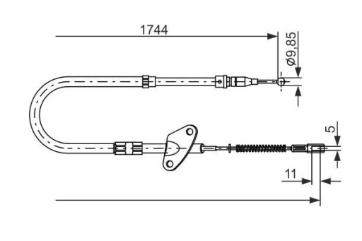 1 987 477 122 - Bosch 1 987 477 122 Трос стоянкового гальма