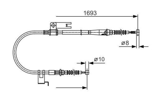 1 987 477 917 - Bosch 1 987 477 917 Трос стоянкового гальма