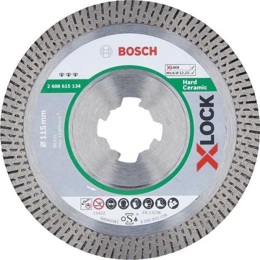 Алмазный диск Bosch Твердая керамика 125*1,4 X-Lock B 2608615135