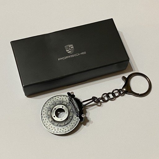 Брелок гальмівний диск Porsche з чорним супортом ОРИГ