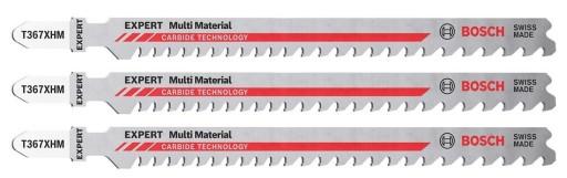 Т-подібне полотно (Т) для лобзиків Bosch T 367 XHM Multimaterial 3 шт.1