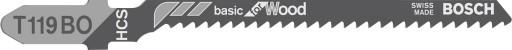 Полотно лобзика ФАНЕРА 83мм 100 шт. Т119БО Бош