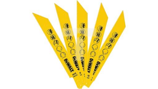 Биметаллические полотна для сабельных пил по металлу 152мм DT2361-QZ /5шт.