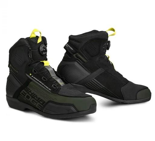 Короткі чорні мотоциклетні черевики кольору хакі SHIMA EDGE VENT, розмір 45