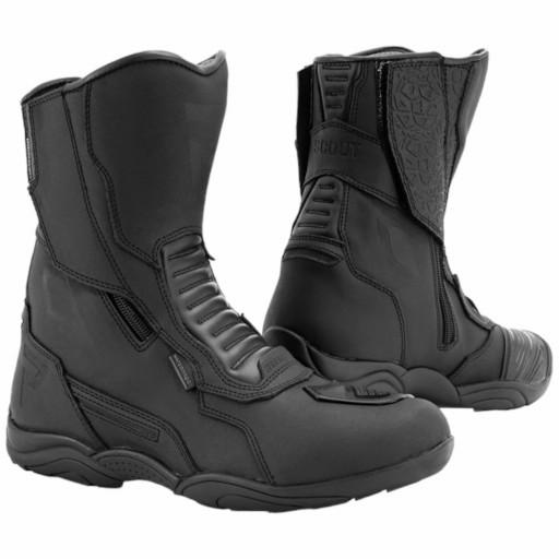 Чорні шкіряні мотоциклетні туфлі Rebelhorn Scout - 48