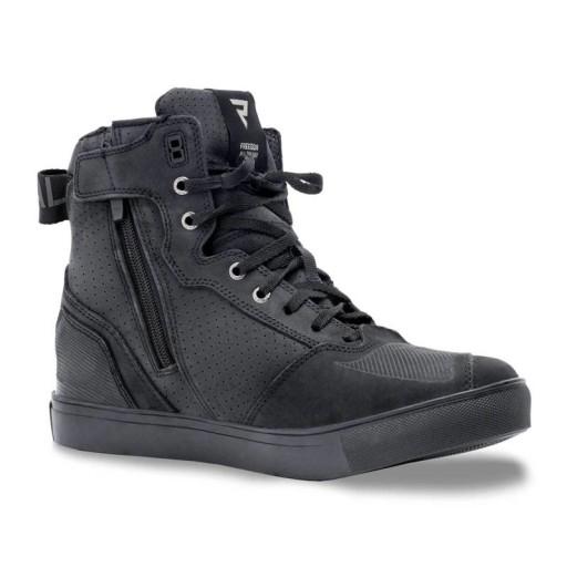 Взуття REBELHORN VANDAL BLACK/BLACK SOLE чорні мотоциклетні кросівки БЕЗКОШТОВНО