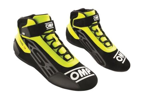 Картинговые туфли ОМП КС-3 черно-желтые, размер 43