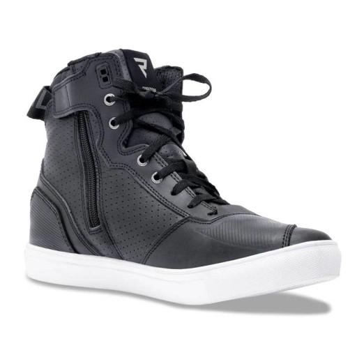 Взуття для мотоциклетних кросівок REBELHORN VANDAL BLACK/WHITE SOLE БЕЗКОШТОВНО