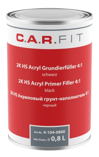 CARFIT - HS АКРИЛОВЫЙ ПРАЙМЕР 4: 1 ЧЕРНЫЙ-800ML + UTW