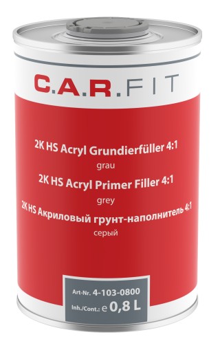 CARFIT - HS АКРИЛОВЫЙ ПРАЙМЕР 4: 1 СЕРЫЙ-800ML + UTW