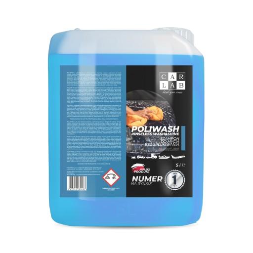 CARLAB POLIWASH BLUE 5L полімерний шампунь без змивки, без змивки