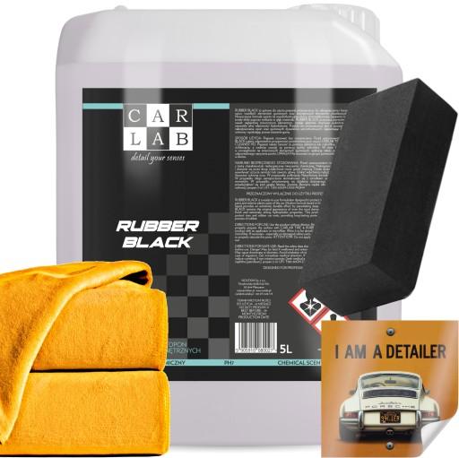 CARLAB RUBBER BLACK 5L - ПРОМЫСЛ ДЛЯ АВТОМОБИЛЬНЫХ ШИН И ВНЕШНИХ ПЛАСТМАСС