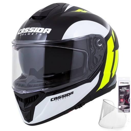 МОТОЦИКЛЕТНИЙ ШОЛОМ CASSIDA GT 2 FIBER + PINLOCK XXL