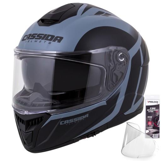 МОТОЦИКЛЬНЫЙ ШЛЕМ CASSIDA GT2 Fiber + PINLOCK XL