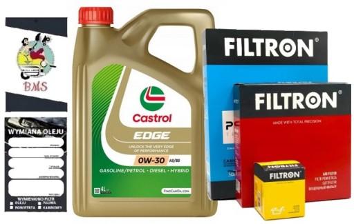 CASTROL 0w30 0W-30 EDGE A5/B5 TITANIUM FST 4L + КОМПЛЕКТ ФИЛЬТРОВ VOLVO FORD