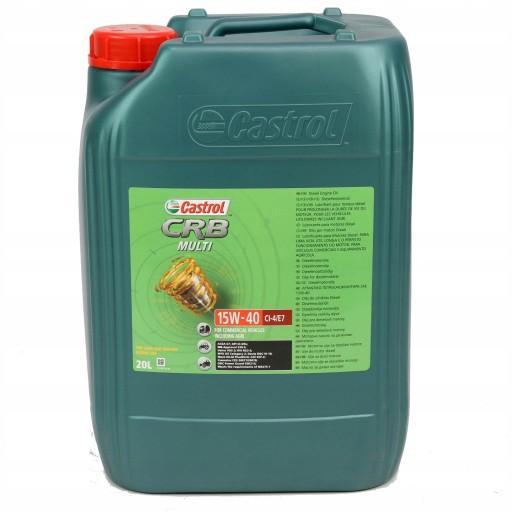 CASTROL 15W40 20л. CRB MULTI CI-4/E7