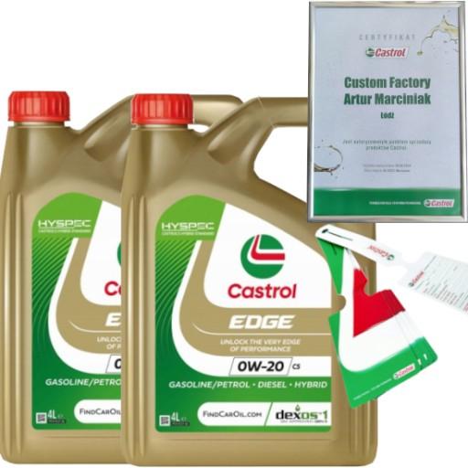 CASTROL EDGE 0W20 C5 8L DEXOS1 GEN 3 MB 229.71 STJLR.03.5006 + ПІДВІСКА