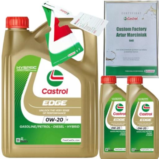 CASTROL EDGE 0W20 V 6L VOLVO VCC RBS0-2AE + ПІДВІСКА