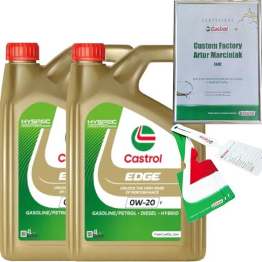 CASTROL EDGE 0W20 V 8L VOLVO VCC RBS0-2AE + ПОДВЕСКА