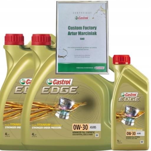 CASTROL EDGE 0W30 A1/B1 A5/B5 TITANIUM VOLVO 9L