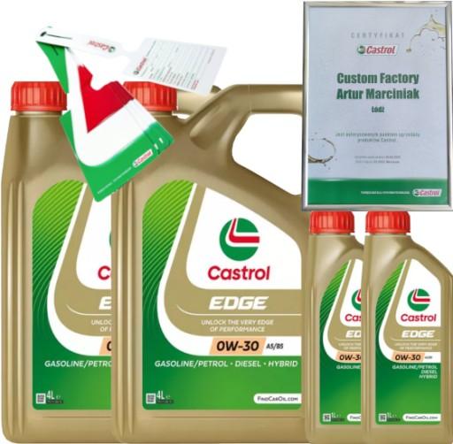 CASTROL EDGE 0W30 A5/B5 10L VOLVO 95200377 + ПОДВЕСКА
