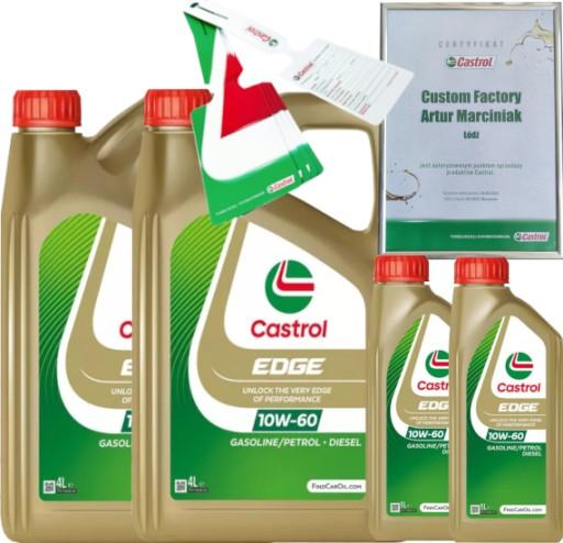 CASTROL EDGE 10W60 A3/B3 A3/B4 10L BMW M-MODEL VW 501 01/ 505 00 + ПОДВЕСКА