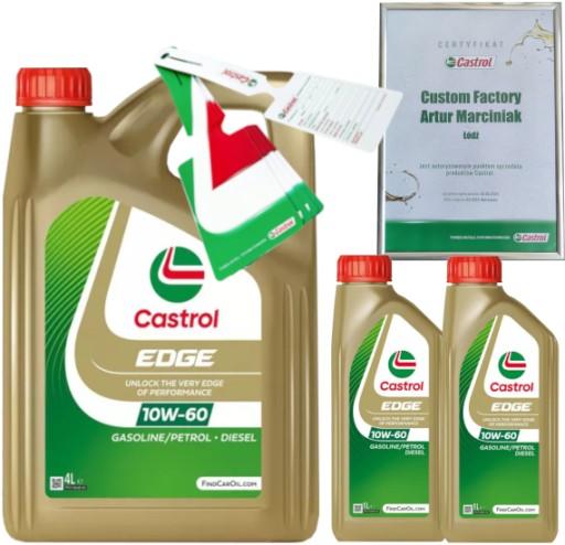 CASTROL EDGE 10W60 A3/B3 A3/B4 6L BMW M-MODEL VW 501 01/ 505 00 + ПОДВЕСКА