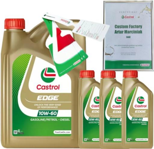CASTROL EDGE 10W60 A3/B3 A3/B4 7L BMW M-MODEL VW 501 01/ 505 00 + ПОДВЕСКА