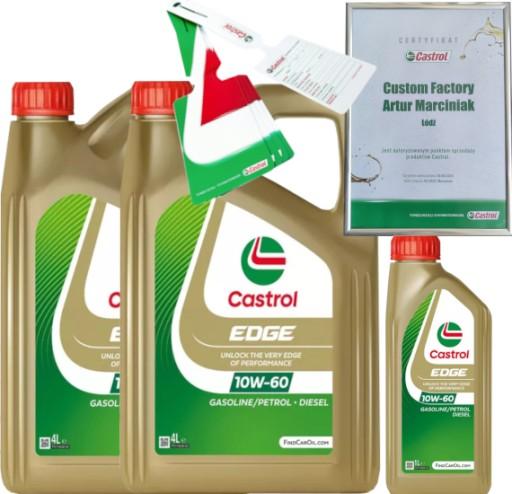CASTROL EDGE 10W60 A3/B3 A3/B4 9L BMW M-MODEL VW 501 01/ 505 00 + ПОДВЕСКА