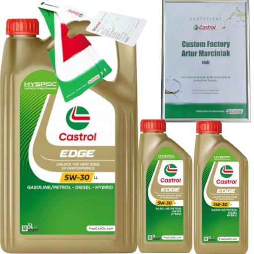 CASTROL EDGE 5W30 LL 7L TITANIUM FST LL-04 VW 504 00/ 507 00 + ПОДВЕСКА