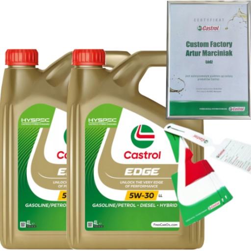 CASTROL EDGE 5W30 LL 8L TITANIUM FST LL-04 VW 504 00/ 507 00 + ПОДВЕСКА